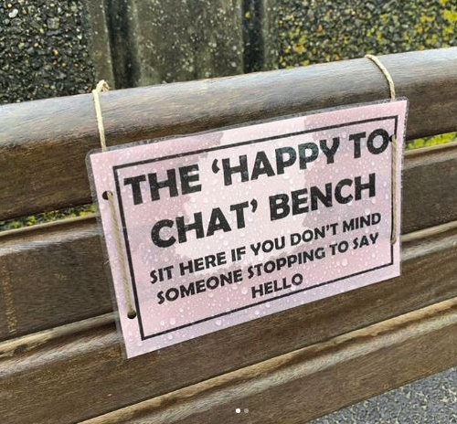 Happy to Chat Bench